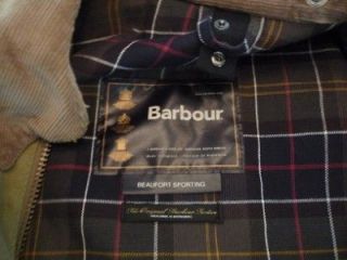 Barbour Beaufort Sporting Jacket Size 46 XL