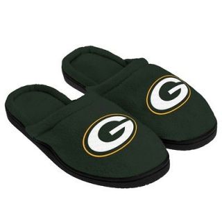 Green Bay Packers NFL Full Sole Cupped Team Logo Slippers 2012 New 