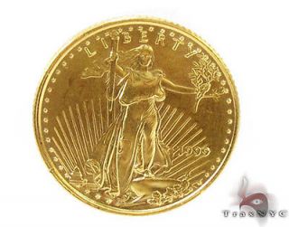 1999 $5 Liberty US American 22k Fine Yellow Gold Eagle Coin 1/10 ounce 
