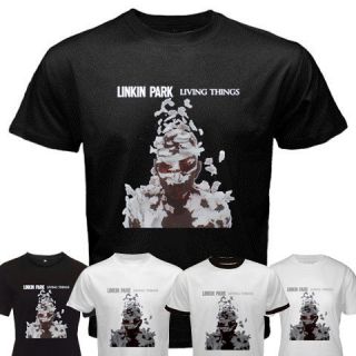 Linkin Park Living Things Custom Black White Ringer T Shirt S 3XL