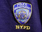NYPD Police Department NEW YORK CITY T Shirt Sz L Large Embroidered 