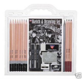 18 Piece Sketch and Drawing Pencil Set   Sketching Art