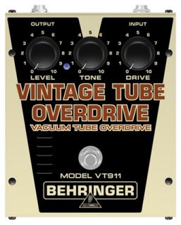 Behringer Vintage Tube Overdrive VT911 Overdrive Guitar Effect Pedal 