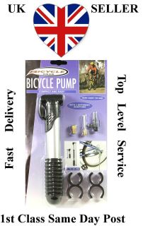 Brand New Clip ON FRAME BICYCLE PUMP BIKE TYRE BALLS Inflatables 3 