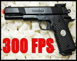 Big 300 FPS 1911 AIRSOFT training SPRING Orange tip sidearm HAND GUN 