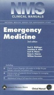  of Emergency Medicine by Scott H. Plantz, Paul D. Biddinger, William 