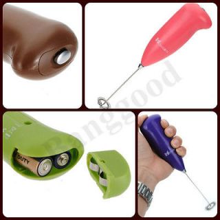 Milk Drink Coffee Egg Electric Beater Shake Frother Whisk Mixer Foamer 