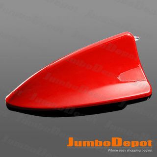Red Shark Fin Style Roof Mount Aerial Antenna Base Mast Decor 