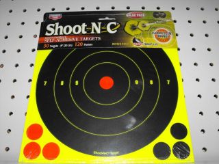 NEW Birchwood Casey Shoot N C Adhesive Targets 8 30 pack