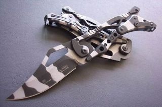 AFRICAN SNAKE TRANSFORMERS SR Columbia Camo Leverage Folding Knife 