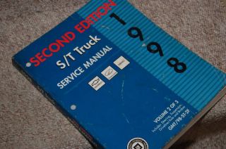 1998 Chevy Truck Blazer GMC Envoy ST S/T Service Manual 2 of 3 Cheap 