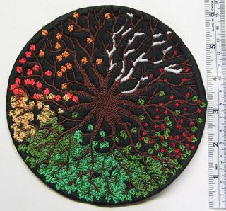 WHEEL OF YEAR TREE Sew On PATCH CELTIC NORSE