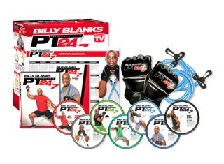 BILLY BLANKS PT 24/7 New Complete Set 7 DVD with 1 Set of Bands and 