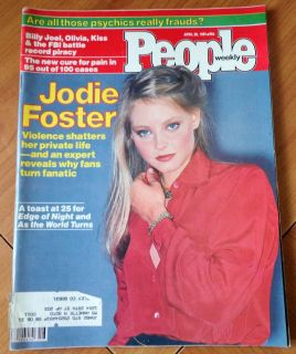   Magazine April 20, 1981 Jodie Foster Billy Joel, Kiss & FBI Battle