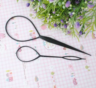 1set Portable Magic Hair Pattern Pull Pin Bun Maker Clip H011