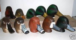 Hand Painted Magnum Wooden Duck Decoy Head   Choice