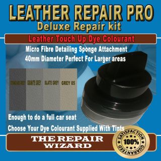 50ML DARK GREY Leather Repair Pigment Dye Kit Unique Applicator 