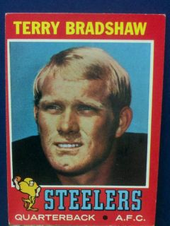1971 Topps TERRY BRADSHAW 156 Collection Lot Rookie rc card vtg hof 