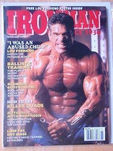 IRONMAN bodybuilding muscle magazine/LOU The Incredible Hulk 
