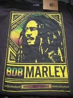 BOB MARLEY Concert Poster Shirt size LARGE ROOTS ROCK REGGAE House Of 