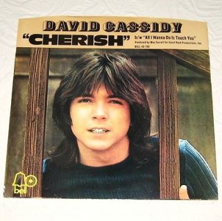 DAVID CASSIDY ~ Cherish ~ Bell Records #45 150 ~ near mint PICTURE 