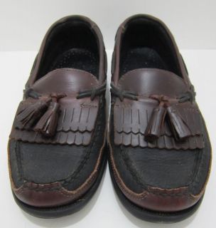   Sperry Tremont Black & Brown Size 8M Boat Shoes ORIGINALLY $100