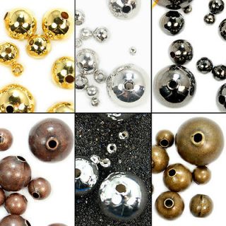   4mm 5mm 6mm 8mm 10mm 12mm Silver,Gold,Br​onze Etc Metal Spacer Beads