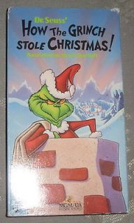 How the Grinch Stole Christmas Dr Seuss VHS Movie Boris Karloff
