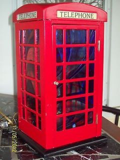 Vintage RARE Old British Style Phone Booth Light Real Metal Super 