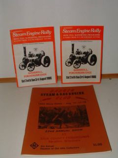 Older steam engine rally Books 1986,1985 Nice books