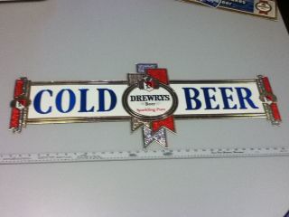 DP6 DREWRYS BEER SIGN FORMED TACKER WALL DISPLAY BREWERY BAR TAVERN 