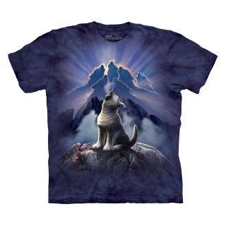 WOLF LEADER OF THE PACK ADULT T SHIRT THE MOUNTAIN