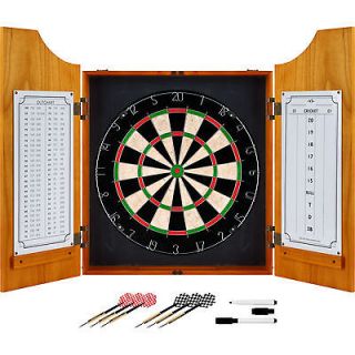 TG Solid Wood Dart Cabinet Set   Pro Style Board and Darts   dartboard 
