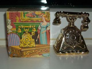 AVON OCCUR 30MLS COLOGNE BEAUTIFUL OLD GOLD TELEPHONE VINTAGE BOTTLE