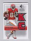 2007 UD Sp Rc Threads DWAYNE BOWE chiefs Rookie dual JERSEY card