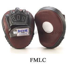 New Boon Muay Thai Kick Boxing K1 MMA Leather Punching Focus mitts 