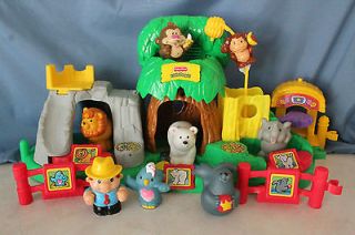 Fisher Price Little People Animal Fun Sounds Zoo w/ ticket booth seal 