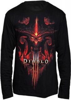 Diablo III 3 Burning Blizzard Officially Licensed Adult Long Sleeve 