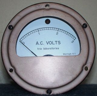 TRIO VACUUM TUBE VOLTMETER A.C. VOLTS METER 0 3V MODEL No. B3