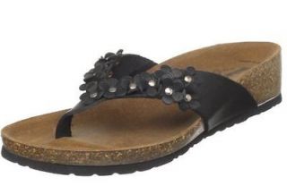 NEW WOMENS BIO NATURA by BOS. & CO. ART BABY PEWTER THONG SANDALS 