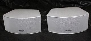 Pair Bose Silver Gemstone Speakers 321/Cinemate Systems GS/GSX Series 
