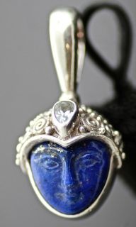   Sajen Goddess Double Face Pendant in Sterling Silver and Gemstones