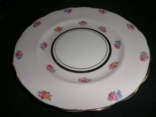 COLCLOUGH CHINA PINK FLOWERS 8 SALAD DESSERT LUNCHEON PLATE