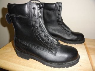 Mens Black Leather WEINBRENNER Style 6004 Firefighter Boots Sz7.5M 