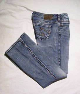 SILVER JEANS ♥ Womens TWISTED Bootcut Blue Jeans ♥ Size 28 ♥