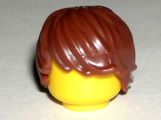 LEGO Reddish Brown Club Max Minifigure Minifig Hair Justin Bieber 