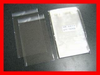 800 4x6 Clear Resealable Cello / Poly / BOPP Bags Card Sleeves