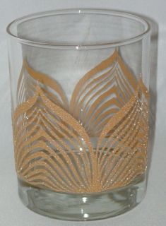 Vintage Georges Briard Mid Century Sparkle 4 1/8 Tall Glass #12130