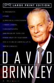 David Brinkley by David Brinkley 1995, Paperback, Large Type