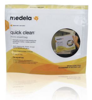 NEW MEDELA QUICK CLEAN MICRO STEAM BAGS 5 COUNT